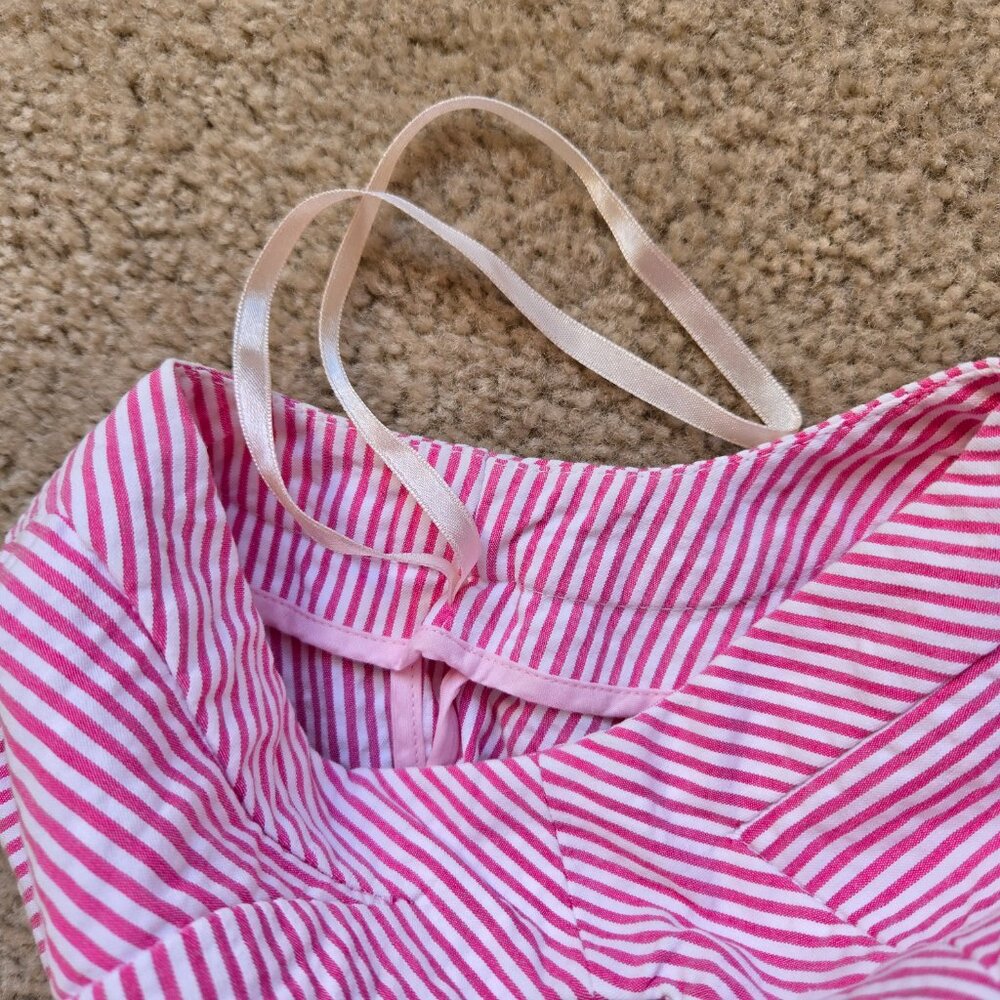 NWOT Brooks Brothers Pink Seersucker Dress - Picture 4 of 10